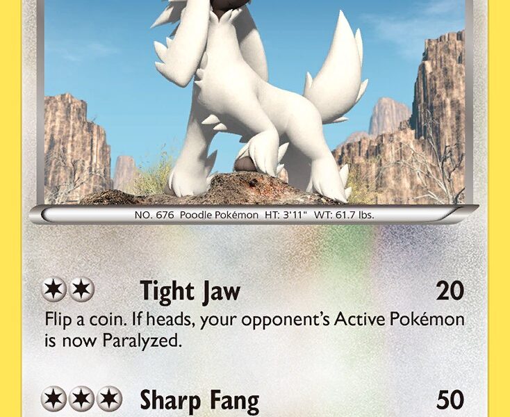 Furfrou Pokemon Kaart