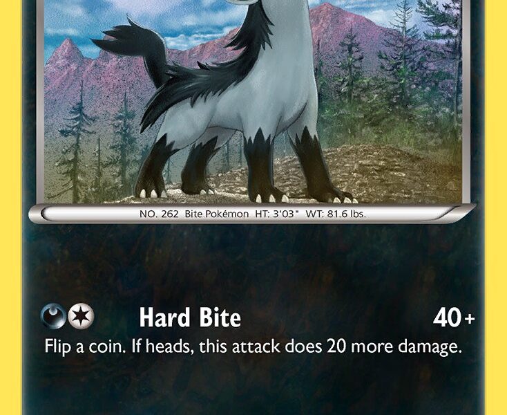 Mightyena Pokemon Kaart
