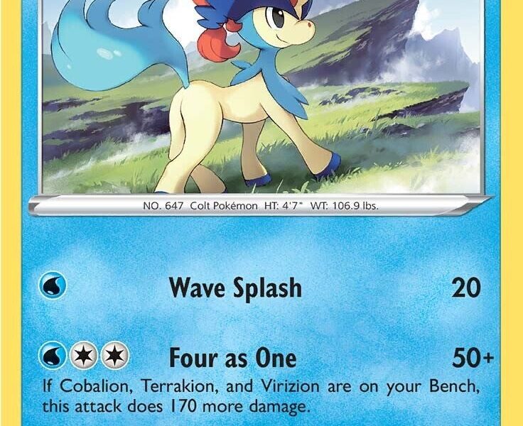 Keldeo Pokemon Kaart