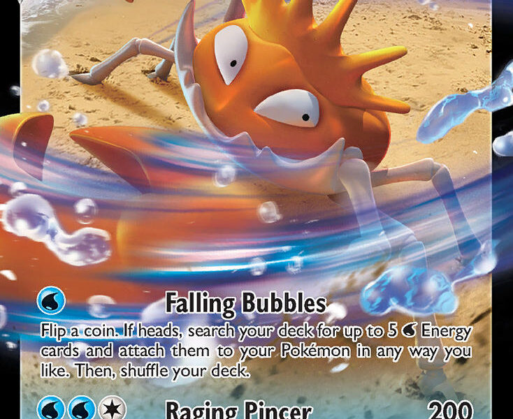 Kingler V Pokemon Kaart