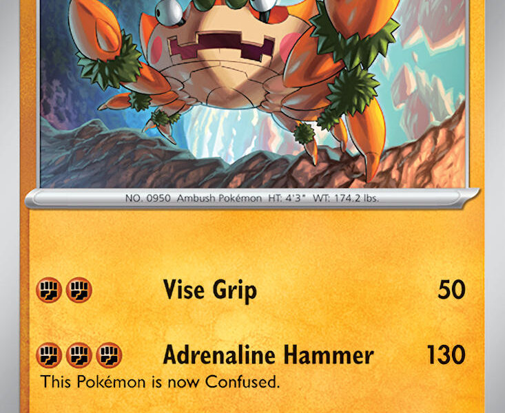 Klawf Pokemon Kaart