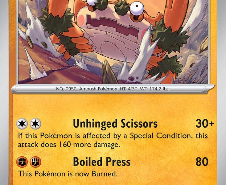 Klawf Pokemon Kaart