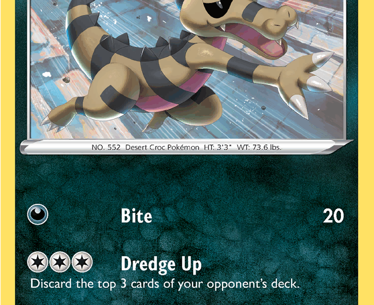 Krokorok Pokemon Kaart