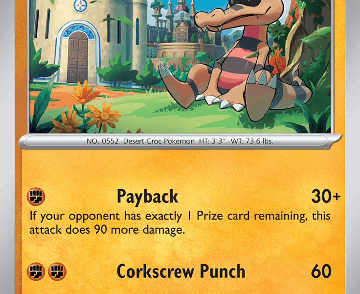 Krokorok Pokemon Kaart