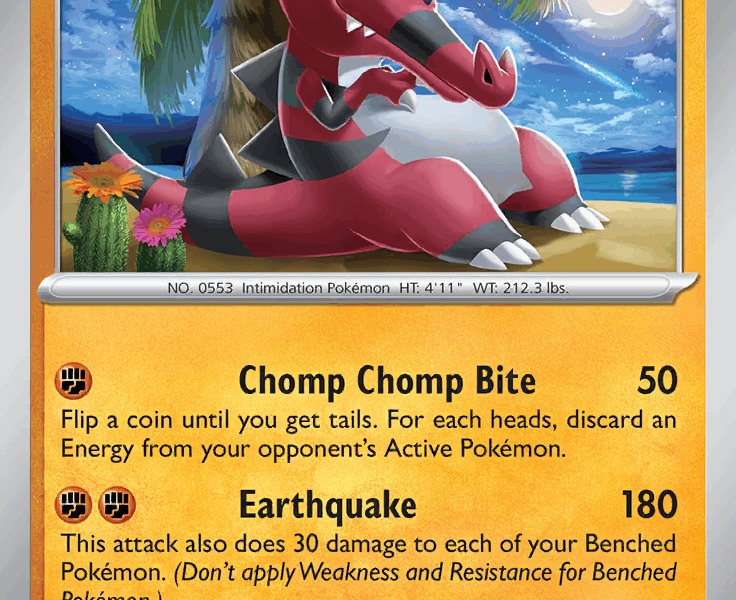 Krookodile Pokemon Kaart