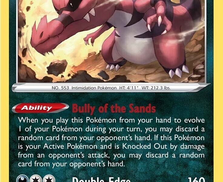 Krookodile Pokemon Kaart