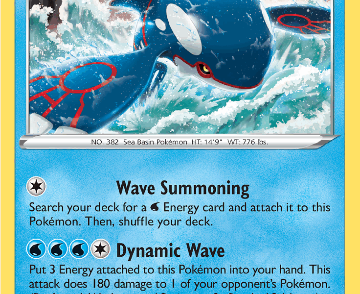 Kyogre Pokemon Kaart