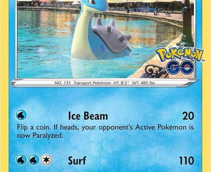 Lapras Pokemon Kaart