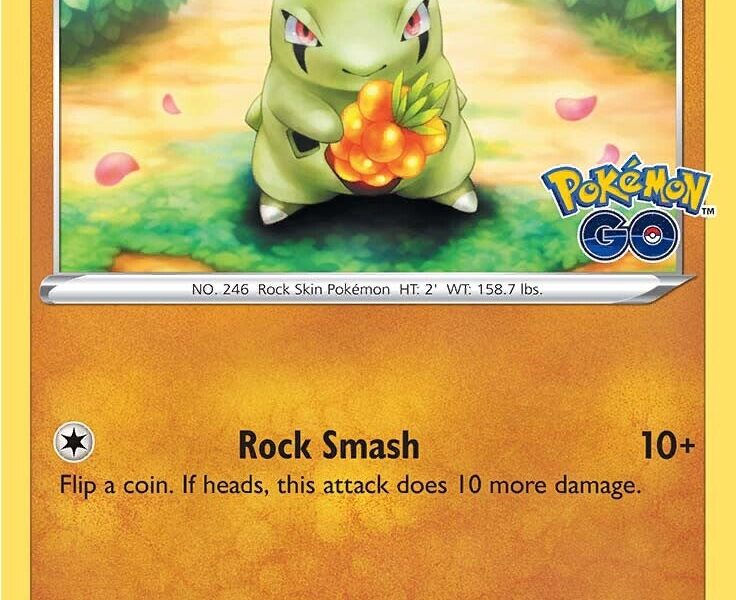 Larvitar Pokemon Kaart