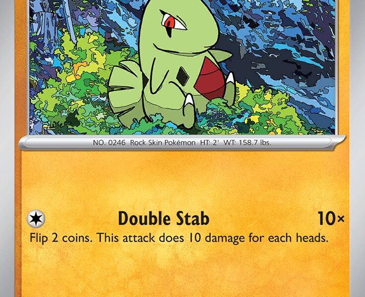 Larvitar Pokemon Kaart
