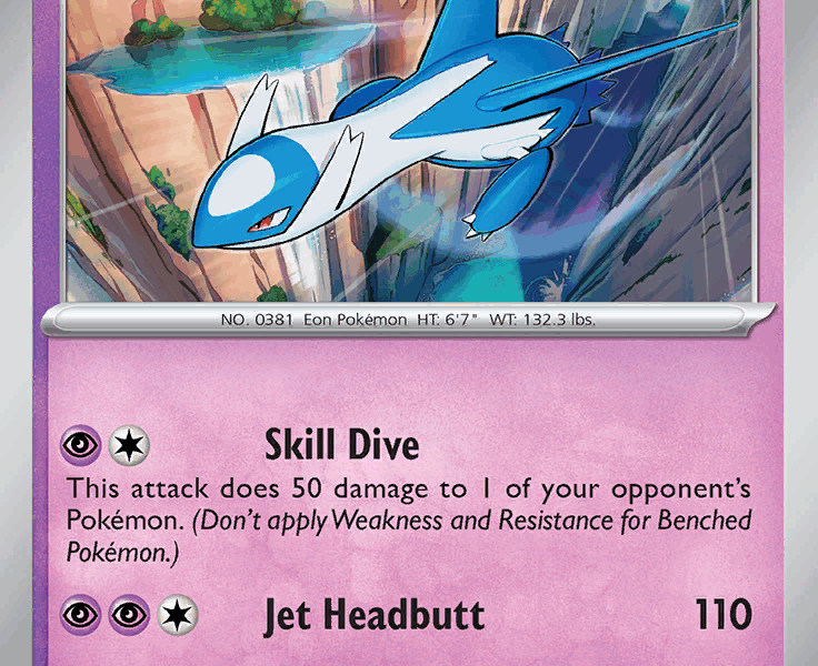 Latios Pokemon Kaart