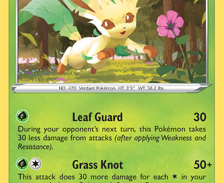 Leafeon Pokemon Kaart
