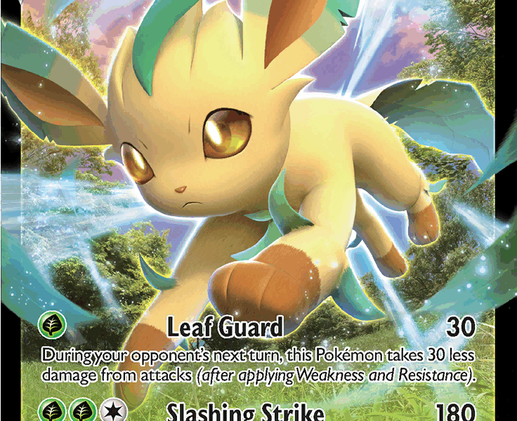 Leafeon V Pokemon Kaart