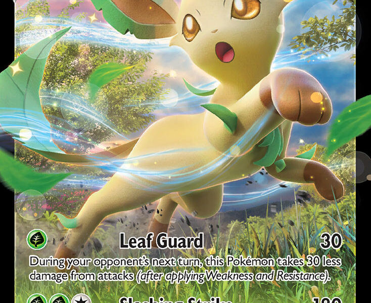 Leafeon V Pokemon Kaart