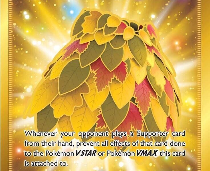 Leafy Camo Poncho (Secret) Pokemon Kaart