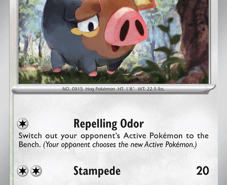 Lechonk Pokemon Kaart