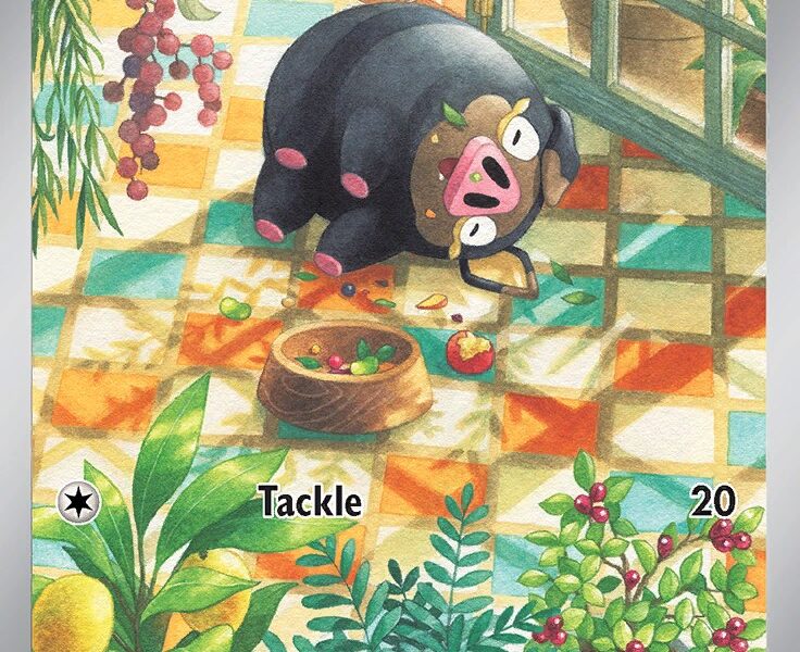 Lechonk Pokemon Kaart