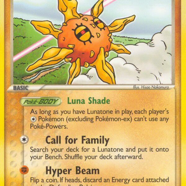 Solrock Pokemon Kaart