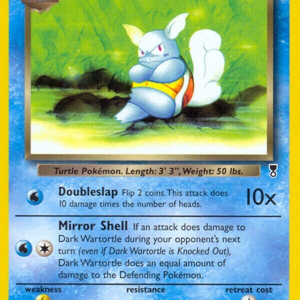 Dark Wartortle Pokemon Kaart