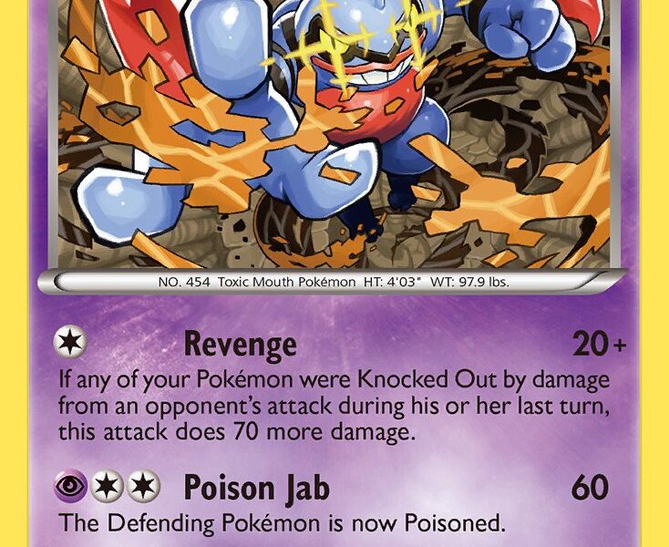 Toxicroak Pokemon Kaart