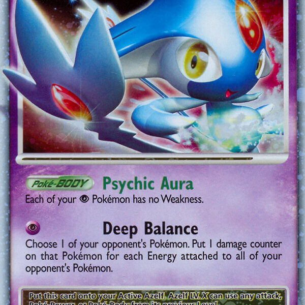 Azelf LV.X Pokemon Kaart