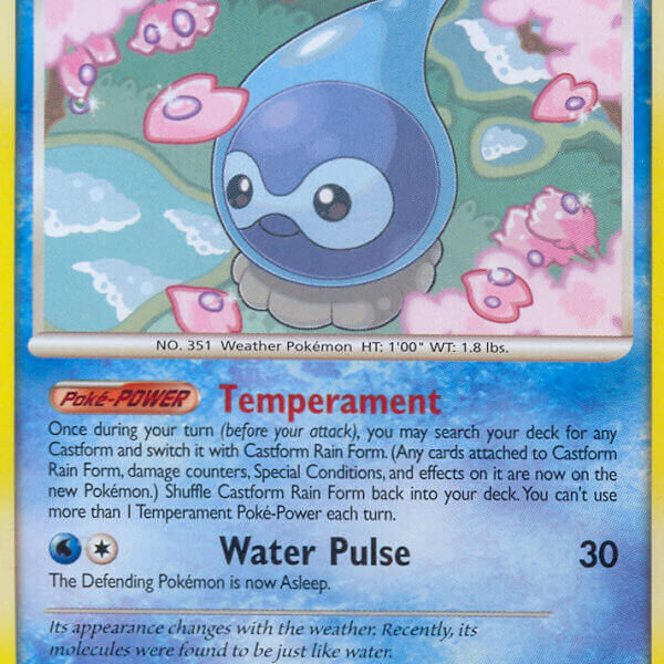 Castform Rain Form Pokemon Kaart