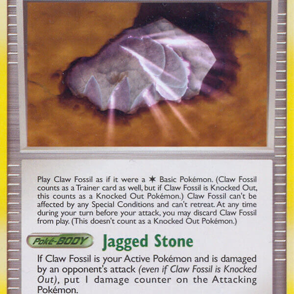 Claw Fossil Pokemon Kaart