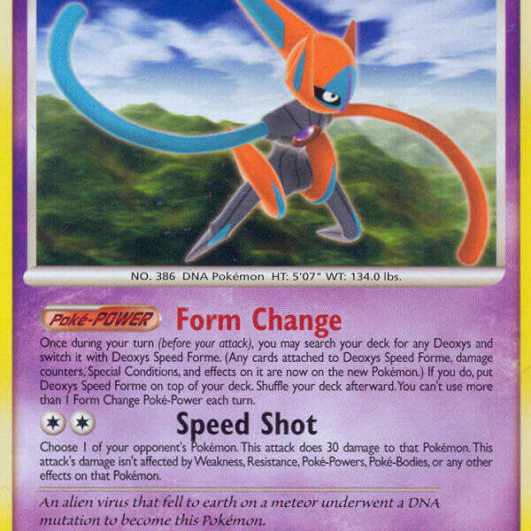 Deoxys Speed Forme Pokemon Kaart
