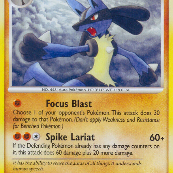 Lucario Pokemon Kaart