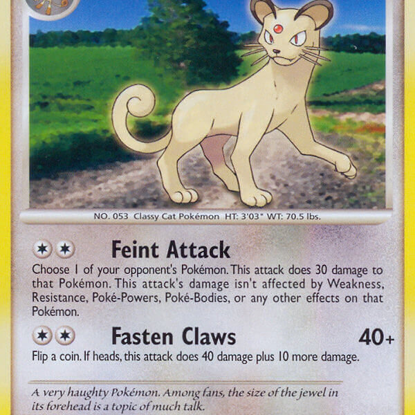 Persian Pokemon Kaart