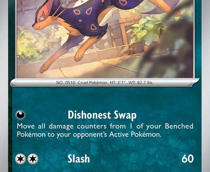 Liepard Pokemon Kaart