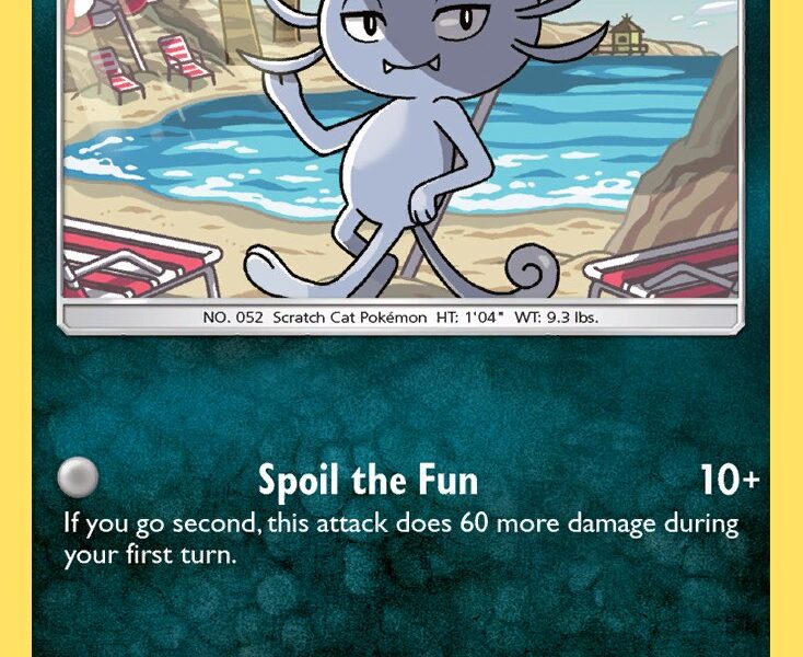 Alolan Meowth Pokemon Kaart