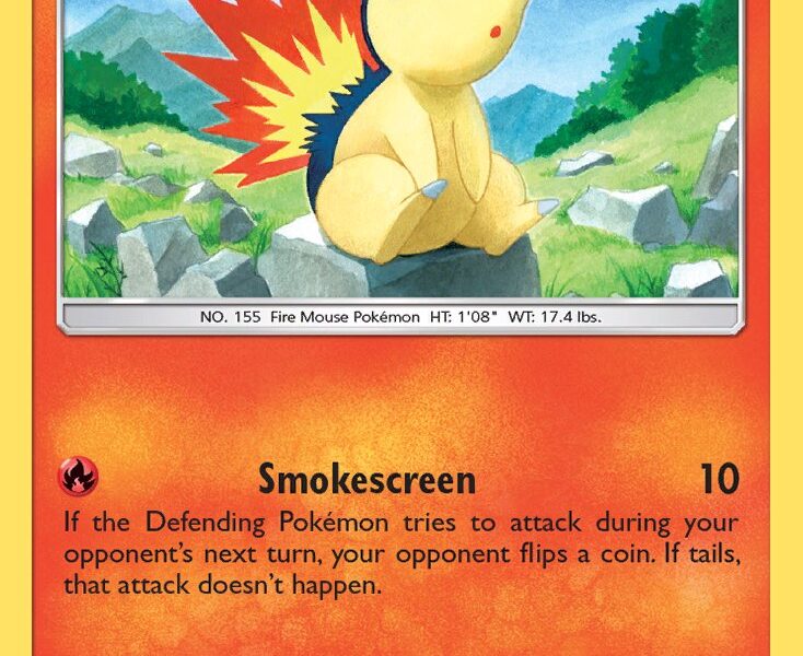 Cyndaquil Pokemon Kaart