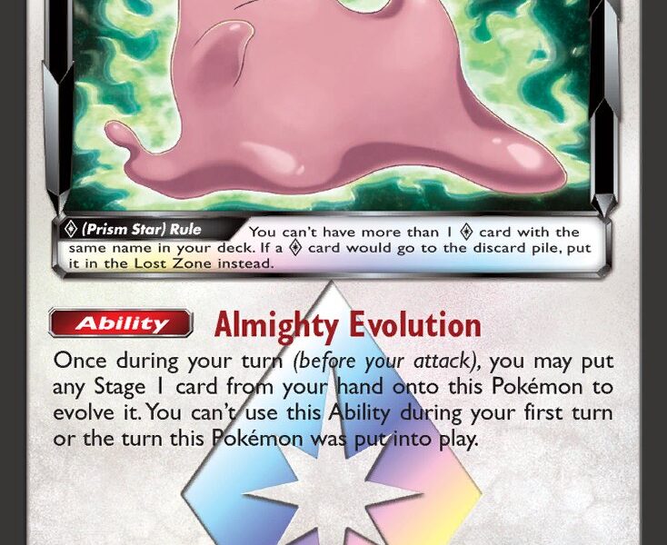 Ditto p Pokemon Kaart