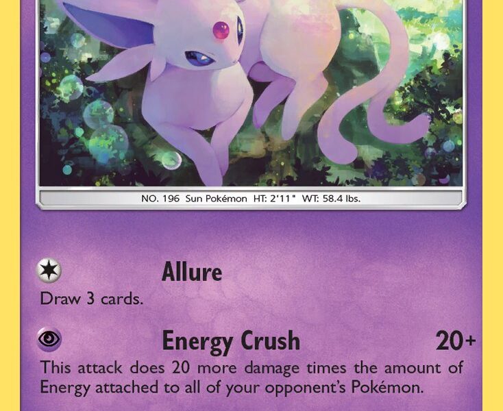 Espeon Pokemon Kaart