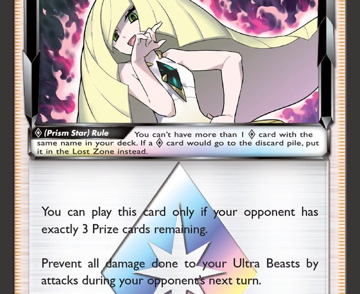 Lusamine p Pokemon Kaart
