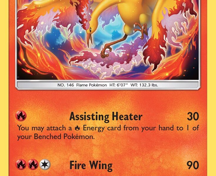 Moltres Pokemon Kaart