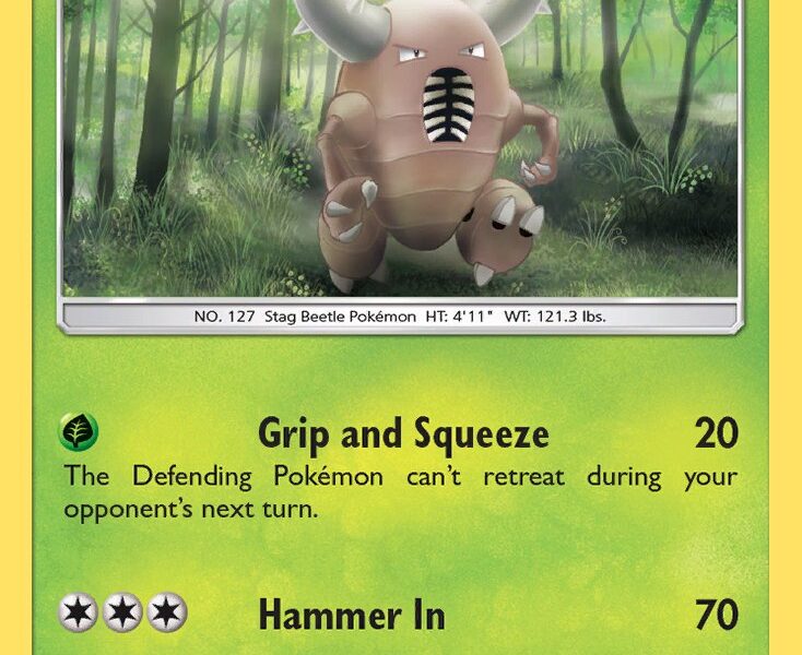 Pinsir Pokemon Kaart