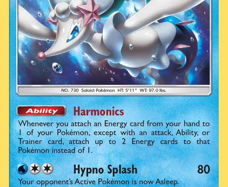 Primarina Pokemon Kaart