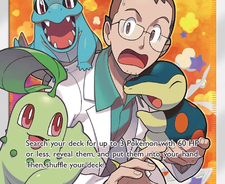 Professor Elm’s Lecture Pokemon Kaart