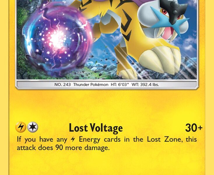 Raikou Pokemon Kaart