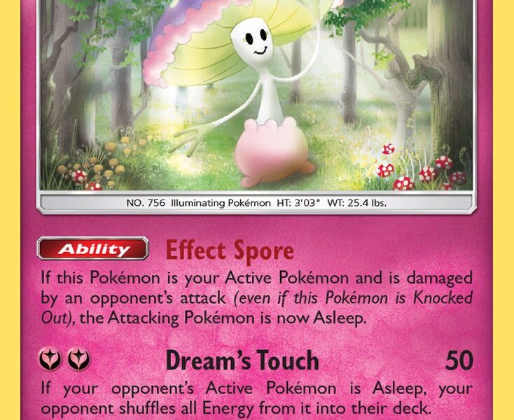 Shiinotic Pokemon Kaart