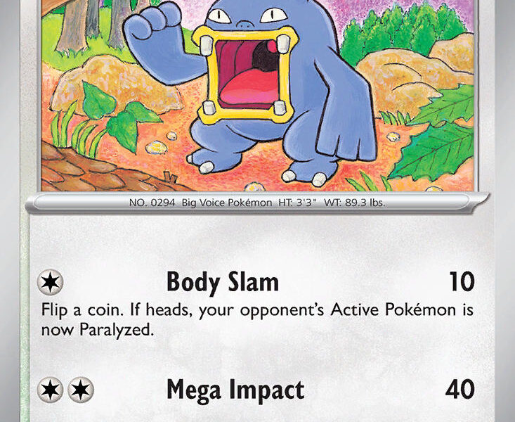 Loudred Pokemon Kaart