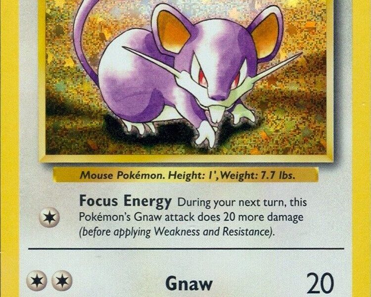 Lt. Surge’s Rattata Pokemon Kaart