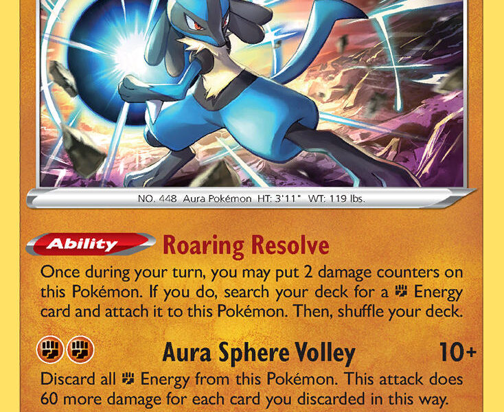 Lucario Pokemon Kaart
