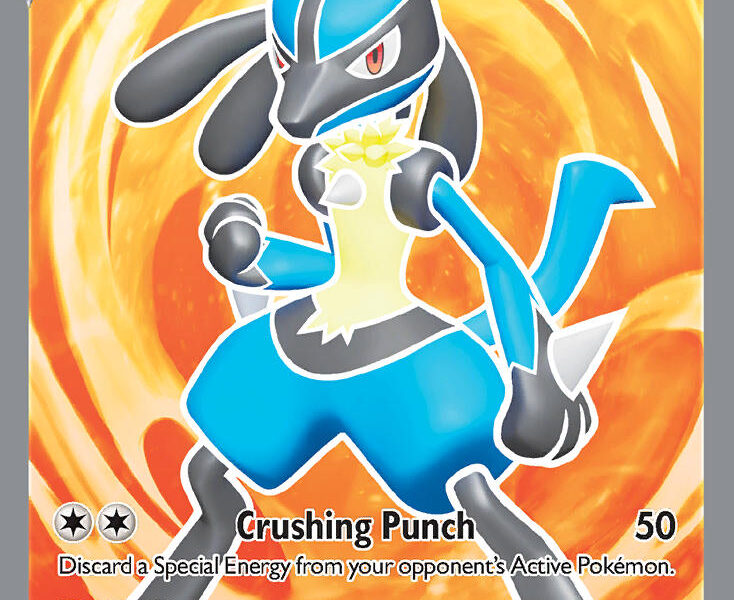 Lucario V Pokemon Kaart