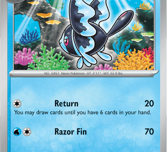 Lumineon Pokemon Kaart