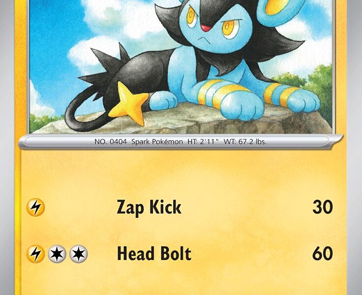 Luxio Pokemon Kaart