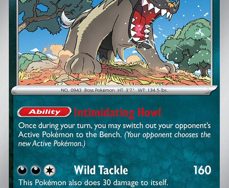 Mabosstiff Pokemon Kaart