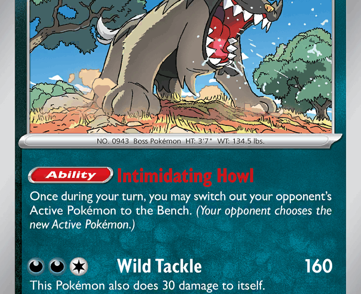Mabosstiff Pokemon Kaart